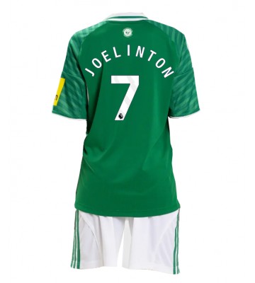 Newcastle United Joelinton #7 Udebanesæt Børn 2025-26 Kort ærmer (+ korte bukser)